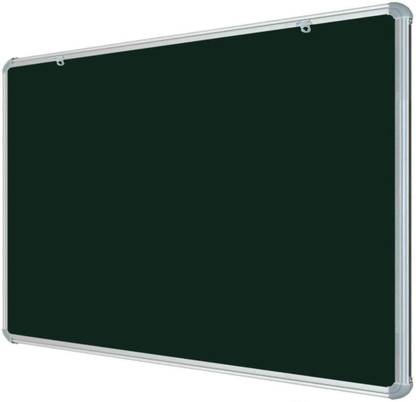 Homedmart 2x3 Feet Super Nova Glosssy Surface Whiteboard (Non-magnetic) | Green Chalk Board Surface On The Back Side | Aluminium Frame Finishing | Ghost Marks Free Smooth Surface White, Green board