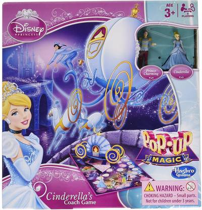 DISNEY PRINCESS Pop-Up Magic Cinderella's Coach Game BOARD GAME LOVED BY KIDS Party & Fun Board Game