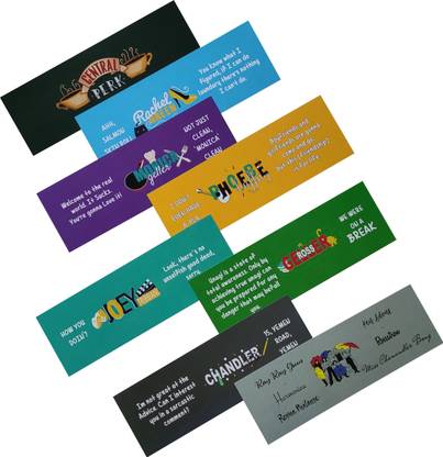 Mc Sid Razz Friends TV Series Character Bookmarks | Officially Licenced by Warner Bros Cardstock Bookmark