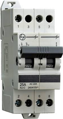 L&T Changeover Switch 63A 2Pole Changeover Switch (MCB type) Cat No: AUC00206300 MCB