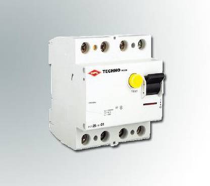 HPL Techno RCCB 63A 4 Pole 240/415V, 50Hz with 10k short circuit withstand capacity 63FP30mA MCB