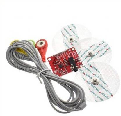 EMERGING TECHNOLOGIES Ecg module AD8232 ecg measurement pulse heart ecg monitoring sensor module kit Electronic Components Electronic Hobby Kit