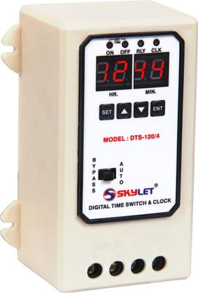 SKYLET SINGLE PHASE DIGITAL TIMER SWITCH & CLOCK Programmable Electronic Timer Switch