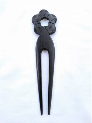 Jain Export Beautiful flower design fork style hairstick Bun Stick