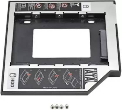 Be Fab Second HDD Caddy 2.5 inch Internal Hard 9.5 Drive Enclosure/HDD Caddy 2nd bay (For Serial ATA/ Universal 2.5" HDD/SSD, Multicolor) ssd cady Internal Optical Drive 2.5 inch Internal Hard Drive Enclosure