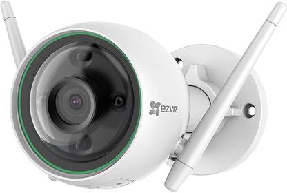 HIKVISION EZVIZ Outdoor Security Camera Color Night Vision, 1080P AI-Powered Person Detection, H.265, IP67 Waterproof, Customizable Detection Zones, 2.4GHz WiFi...CS-C3N (A0-3H2WFRL) Security Camera