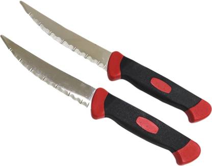 GC Royal 2 Pc Stainless Steel Knife Laser Knife with pointed edge. stainless Steel Blade for multipurpose use-8"(pack of 2)