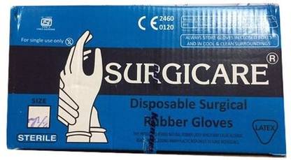SURGICARE best quality gloves (10 pair) Rubber Examination Gloves