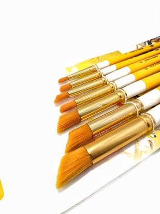 ART PAVILION Deerfoot Brushes Taklon Hair For Painting Size 1 2 4 6 8 10 12