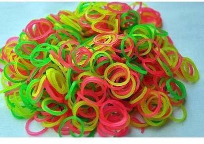 SHARMA BUSINESS Nylon Color Rubber Band Size 2 Inch For School Art and Craft Work Set of 50 Gram Rubber Band