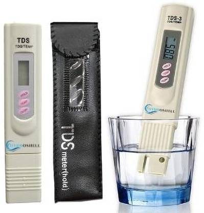Hydroshell Digital LCD TDS Meter for RO Water Filter Tester for Measuring with Carry Case Solid Filter Cartridge