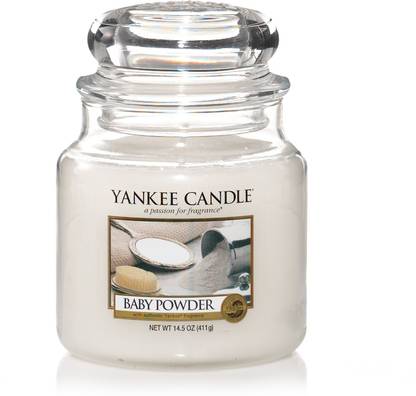 Yankee Candle Classic Medium Jar Baby Powder Candle