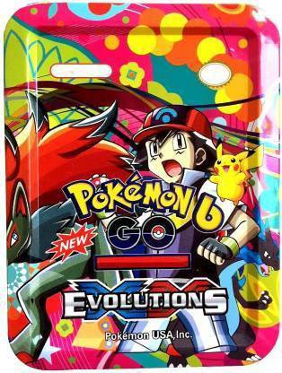 CrazyBuy Pokemon GO EVOLUTION card Game With Metal Tin Box For Kids Gift