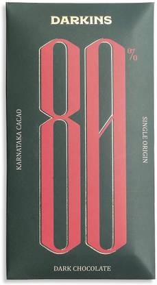 darkins 80% Dark Chocolate- Karnataka cacao- Single Origin Bars