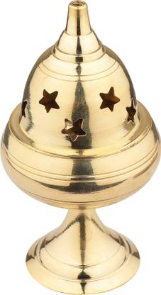 SHRI ANAND Pure Brass Apple Stand Oil Lamp table diya!!Set Of 1 Brass Table Diya