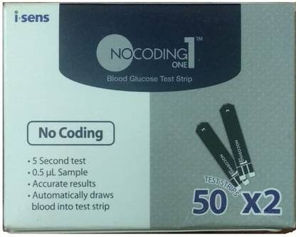 i-SENS 50*2 100 Glucometer Strips