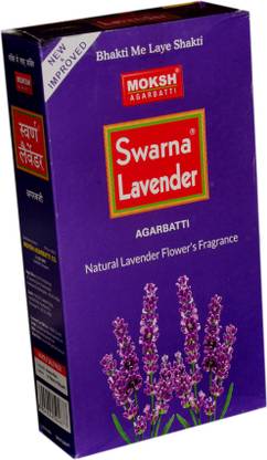 Moksh Agarbatti MOKSH-SWARNA LAVENDER INCENSE TICKS LAVENDER