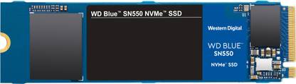 WD WD Blue SN550 500 GB Desktop, Laptop Blue PCIe NVMe Internal Solid State Drive (SSD) (WDS500G2B0C)