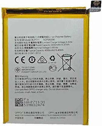 NYHBA SELLING POINT Mobile Battery For  4000 mAh Battery for Oppo A1K/ BLP-711 4000 mAh Battery for Oppo A1K/ BLP-711