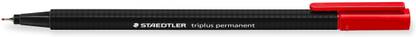 STAEDTLER 331-2 Triplus Permanent Red Fineliner Pen