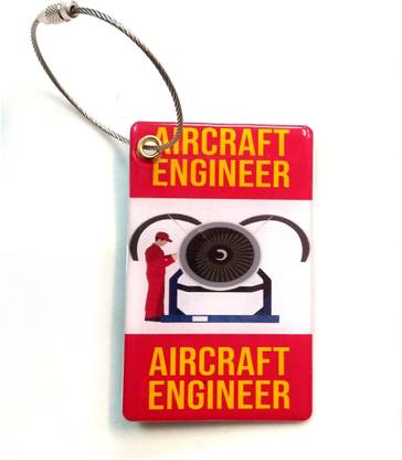pilot18 AIRCRAFT ENGINEER BAG TAG Luggage Tag