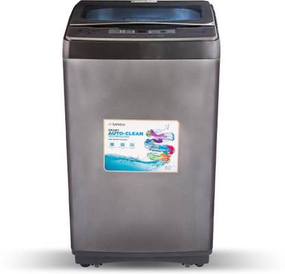 Sansui 8 kg Even Wash Technology Fully Automatic Top Load Washing Machine Grey
