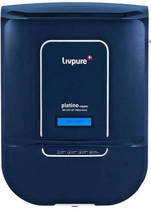 LIVPURE Platino copper 8.5 L RO + UV + UF + AMI + Mineralizer Water Purifier