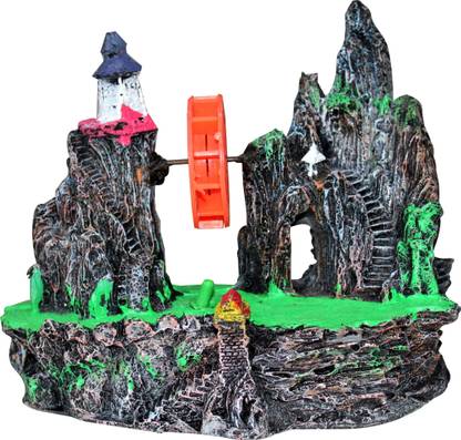 ADIOS Underwater Aquarium Toys for Fish Tank Ornament Decoration Fish Toy With Air Bubble Arrangement In Fish Tank or Aquarium Laterite Unplanted Substrate