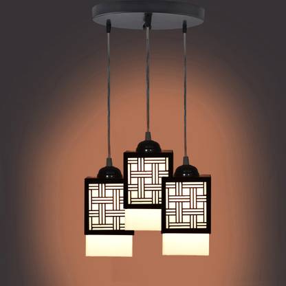 OJASWI 3 Light Creative Wooden Pendant Lamp for Room,Foyer,Hallway Pendants Ceiling Lamp