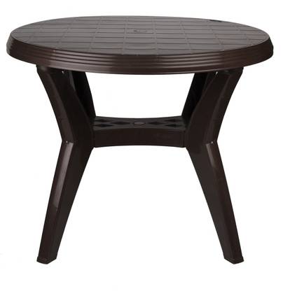 National Party Round Roma Plastic Dining Table Matt Brown 4 Seater In India Round Roma Plastic Dining Table, Round Dining Table Ikea India