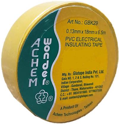 Achem Wonder PVC Tape 18mmX6.5mt (30 rolls)