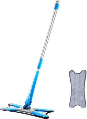 US1984 Easy Self-Wringing Microfiber Flat X Shape Mop for Home Kitchen Hardwood Laminate Tile Marble Ceramic Floor Wet & Dry Mop