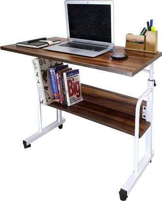 KRIJEN Snowy Adjustable Height Engineered Wood Study Table