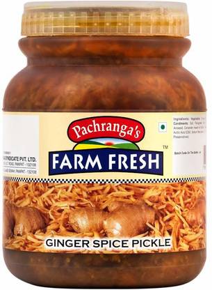 Pachranga's Farm Fresh Fresh Ginger Spice Pickle - 1 kg Ginger Pickle