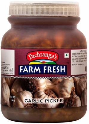 Pachranga's Farm Fresh Fresh Garlic Pickle - 1 kg Garlic Pickle