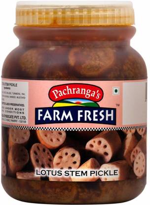 Pachranga's Farm Fresh Fresh Lotus Stem Pickle-1 kg Jalapeno Pickle