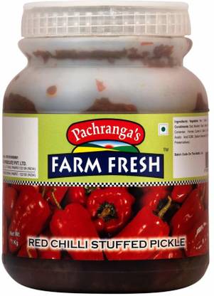 Pachranga's Farm Fresh Fresh Red Chilli Stuffed Pickle Red Chilli Pickle