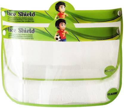 Classik Cartoon Printed Kids Face Shield (Pack of 2) Safety Visor