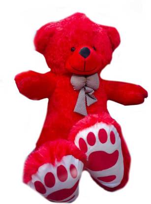 huge laugh soft soft red teddy bear 89 cm  - 89 cm