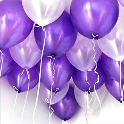 Trixzoom Solid purple, silver balloon Balloon
