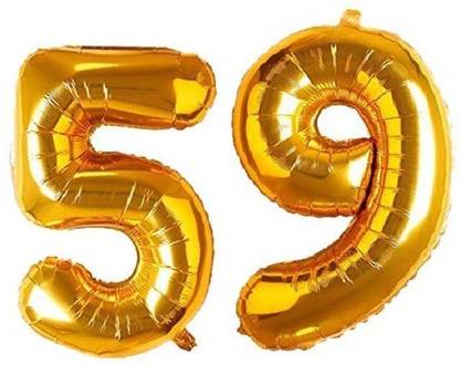 CC&S Solid '59' (FIFTY-NINE) Number/Digit/Numerical Foil balloon Letter Balloon