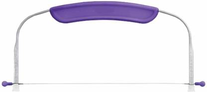 Betlex New Adjustable Small Cake Leveler Cutter Slicer with Stainless Steel Wires and Purple Handle for Professional Baking Tools | Multi-Colour Single Wire Cake Leveler