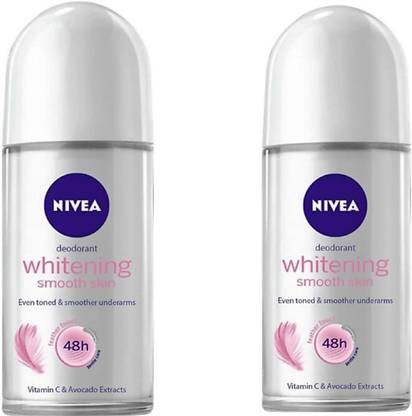 NIVEA WHITENING SMOOTH SKIN & WHITENING SMOOTH SKIN =#438 Deodorant Roll-on  -  For Men & Women