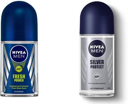 NIVEA FRESH POWER & SILVER PROTECT #425 Deodorant Roll-on  -  For Men