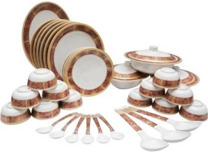Pinache Pack of 40 Melamin Dinner Set
