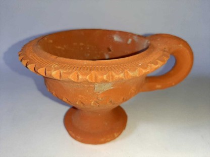 Zolto Collection Handmade Earthen Clay/Terracotta Decorative Diya Brown_3.1 Inch X 3.9 Inch X 4.7 Inch