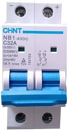 Chint Solar 32A 500V DC Miniature Circuit Breaker (MCB) NB1-63DC MCB