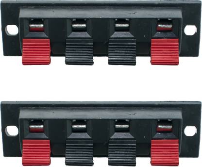 Ovicart 4 Position Push-in Spring Load Audio Speaker Terminal Connector Electronic Components Electronic Hobby Kit