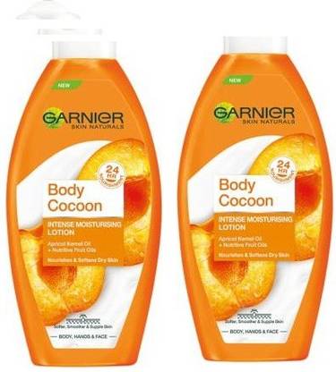 GARNIER BODY COCOON INTENS LOTION 400ML PACK OF 2