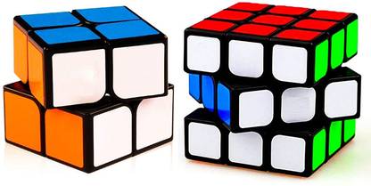 Authfort QiYi High Speed Cube Set, Qidi 2x2 Sail 3x3 ,Multicolor (Qiyi 2x2 & 3x3)